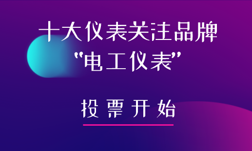 2019年“十大仪表关注品牌”电工仪表投票入口已开通