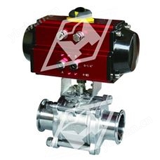 氣動三片式焊接卡箍卡套球閥