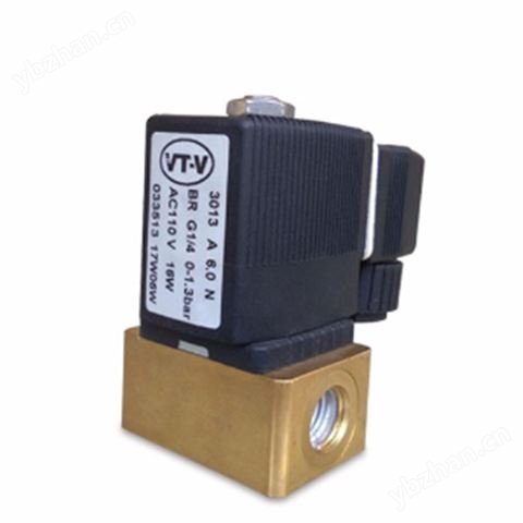 3013型直動式常閉黃銅-兩通電磁閥